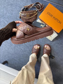 Chinelo Slide L V - Modelo 2026 (Marrom)